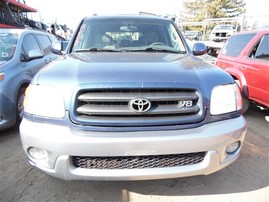 2002 Toyota Sequoia SR5 Blue 4.7L AT 4WD #Z21582